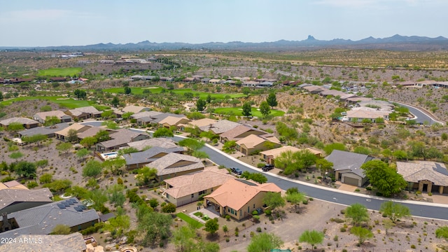 aerial view featuring a mountain view