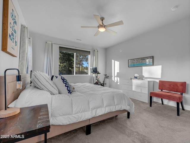 2395 S Polaris Way, Flagstaff, AZ 86001 - carpeted bedroom with a ceiling fan