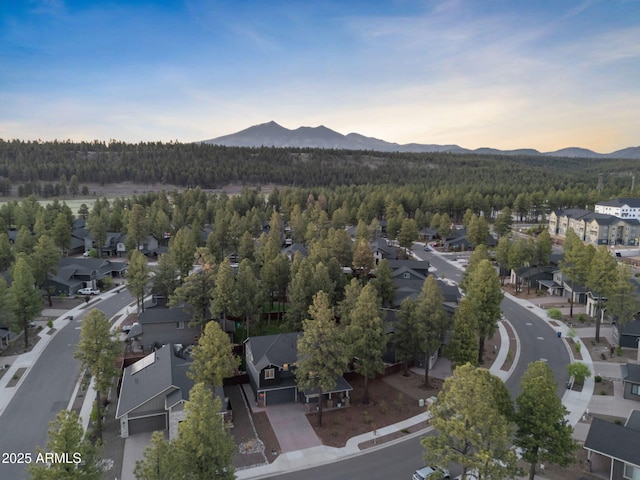 2395 S Polaris Way, Flagstaff, AZ 86001 - aerial view of residential area with a mountainous background and a forest