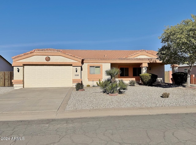 view of front of house featuring a garage