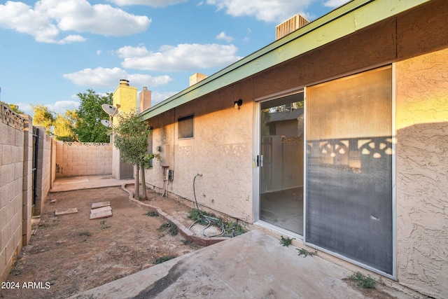 exterior space with a patio area