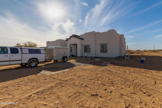 view of front of house with stucco siding