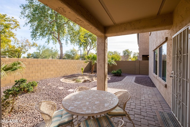 view of patio