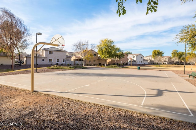 view of basketball court