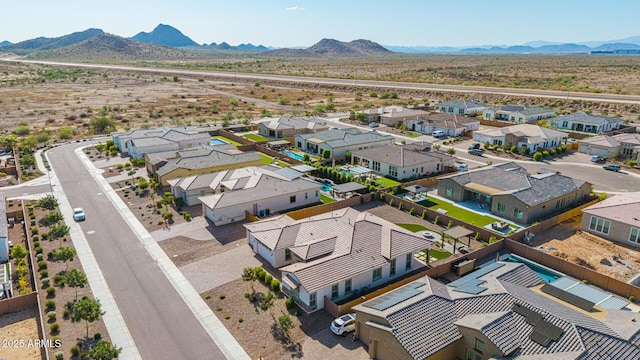 3814 W Running Deer Trl, Phoenix, AZ 85083 - aerial perspective of suburban area featuring a mountainous background
