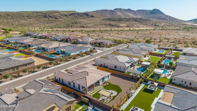 3814 W Running Deer Trl, Phoenix, AZ 85083 - aerial perspective of suburban area featuring mountains