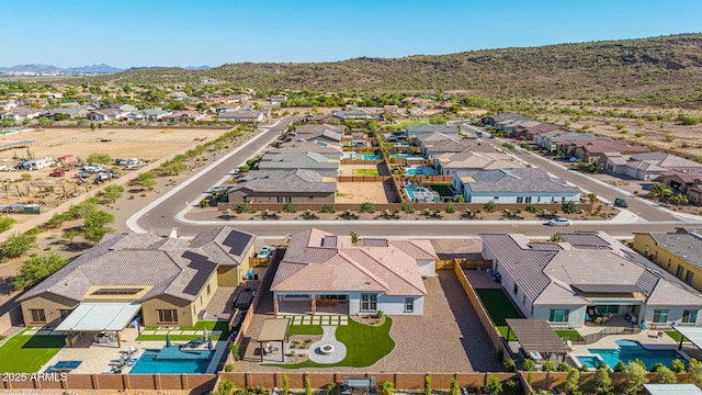 3814 W Running Deer Trl, Phoenix, AZ 85083 - aerial perspective of suburban area with a mountainous background
