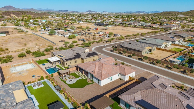 3814 W Running Deer Trl, Phoenix, AZ 85083 - aerial perspective of suburban area with a mountain backdrop