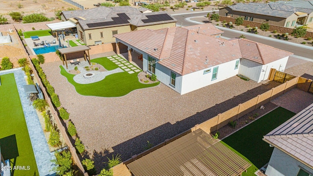 3814 W Running Deer Trl, Phoenix, AZ 85083 - aerial view of residential area with a pool