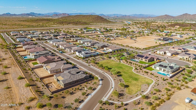 3814 W Running Deer Trl, Phoenix, AZ 85083 - aerial view of residential area featuring a mountain backdrop