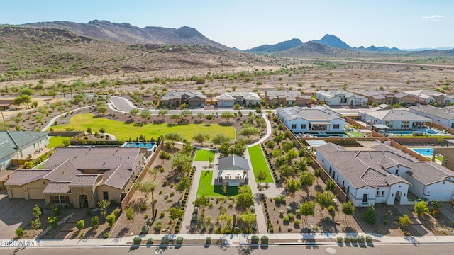 3814 W Running Deer Trl, Phoenix, AZ 85083 - aerial view of residential area with a mountain backdrop