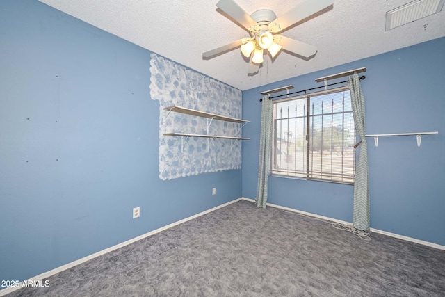 18012 N 37th Dr, Glendale, AZ 85308 - unfurnished room featuring a textured ceiling, ceiling fan, baseboards, and visible vents