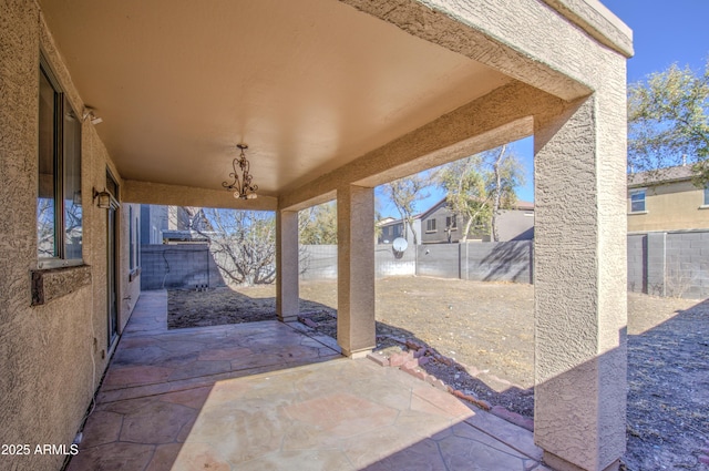 view of patio / terrace with a fenced backyard