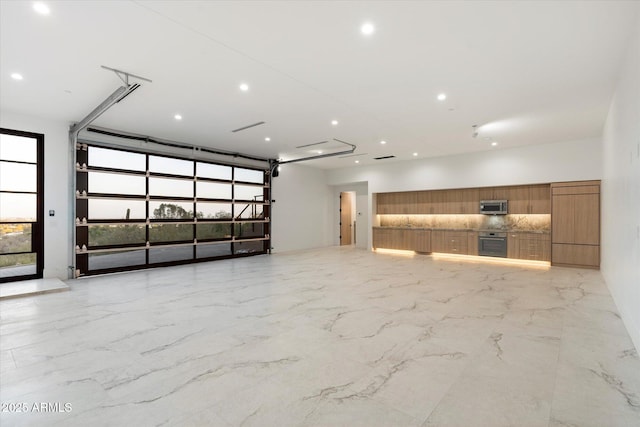 interior space featuring paneled built in refrigerator