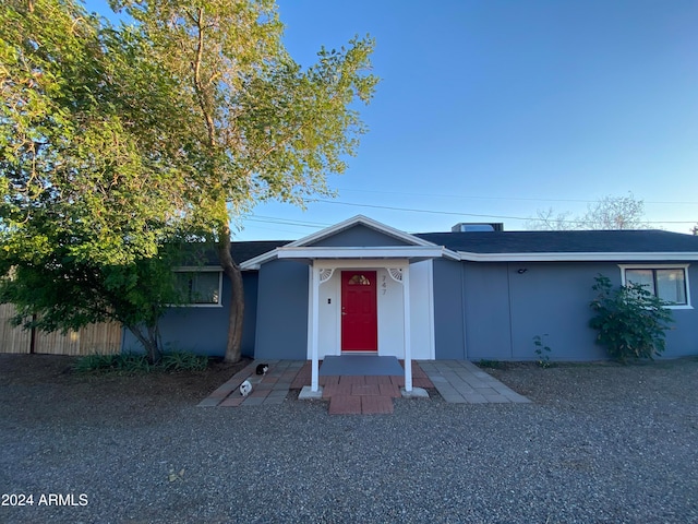 view of front of house