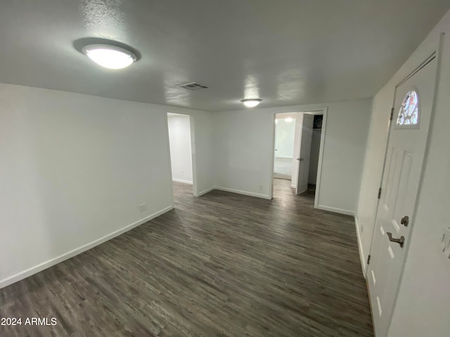 foyer featuring dark hardwood / wood-style flooring