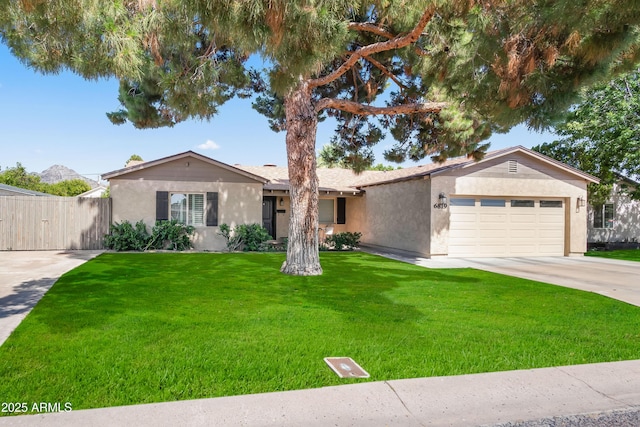 6819 N 10th Pl, Phoenix, AZ 85014 - single story home with stucco siding, concrete driveway, and an attached garage