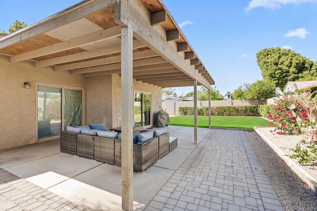 6819 N 10th Pl, Phoenix, AZ 85014 - view of patio / terrace with an outdoor living space