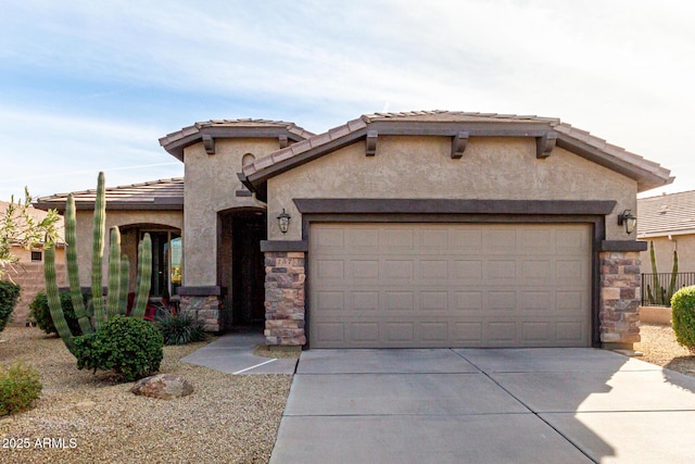 view of front of house featuring a garage