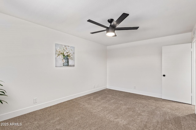 2015 E Southern Ave Unit 16, Tempe, AZ 85282 - spare room featuring carpet flooring and ceiling fan