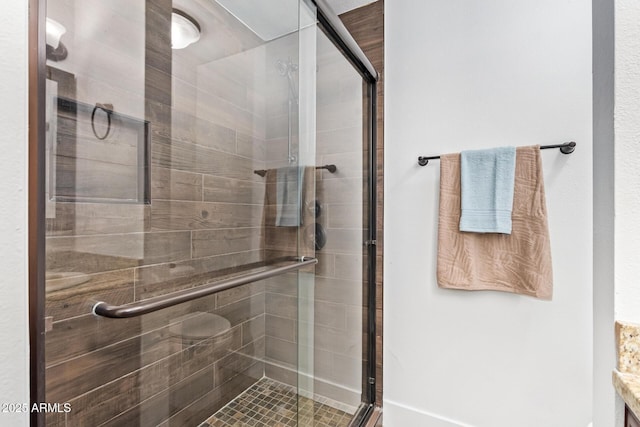 2015 E Southern Ave Unit 16, Tempe, AZ 85282 - bathroom with a stall shower and vanity
