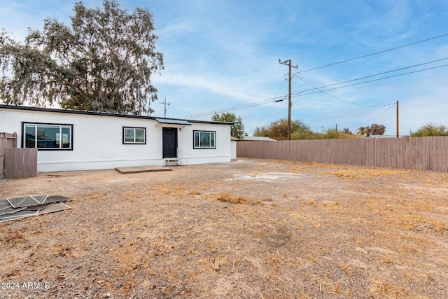 exterior space with fence