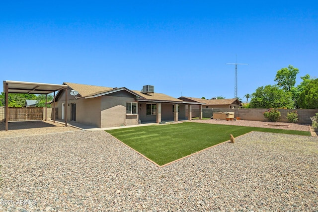 3747 W Aire Libre Ave, Phoenix, AZ 85053 - back of house with brick siding, a patio area, and cooling unit