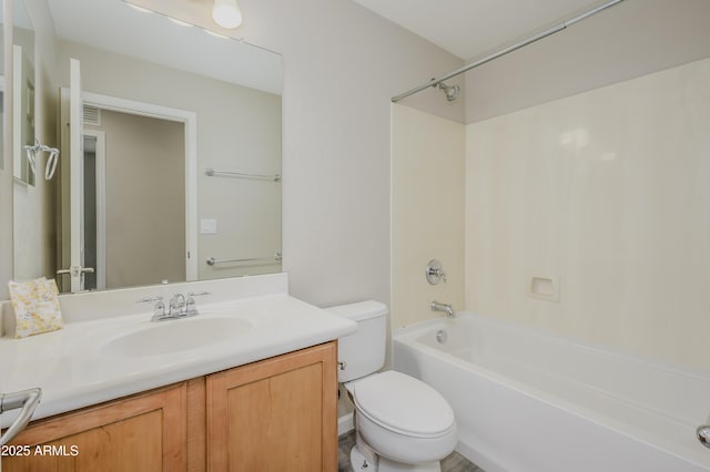 41715 N Raleigh Ct, Anthem, AZ 85086 - full bathroom featuring toilet, vanity, and tub / shower combination