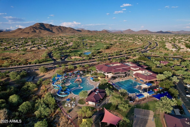 41715 N Raleigh Ct, Anthem, AZ 85086 - bird's eye view of a pool area and a mountainous background