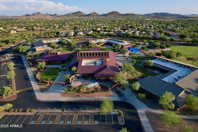41715 N Raleigh Ct, Anthem, AZ 85086 - aerial view of residential area featuring a mountainous background