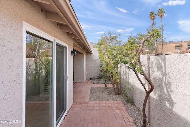 view of patio / terrace with a fenced backyard