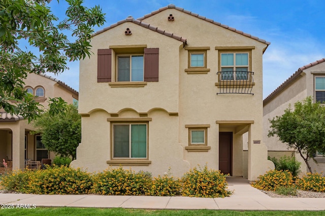 4853 S Charger, Mesa, AZ 85212 - mediterranean / spanish-style house with stucco siding and a tile roof