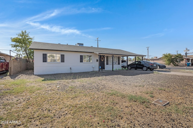 view of ranch-style house