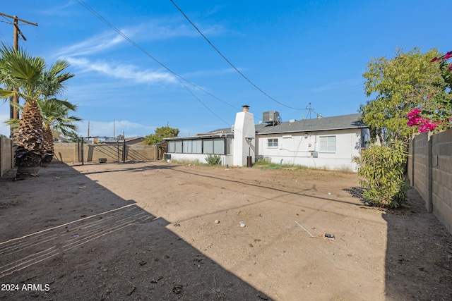 view of back of property