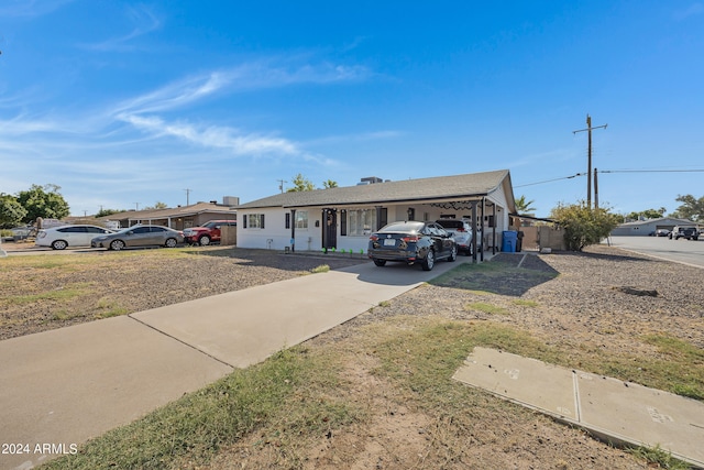 view of ranch-style house