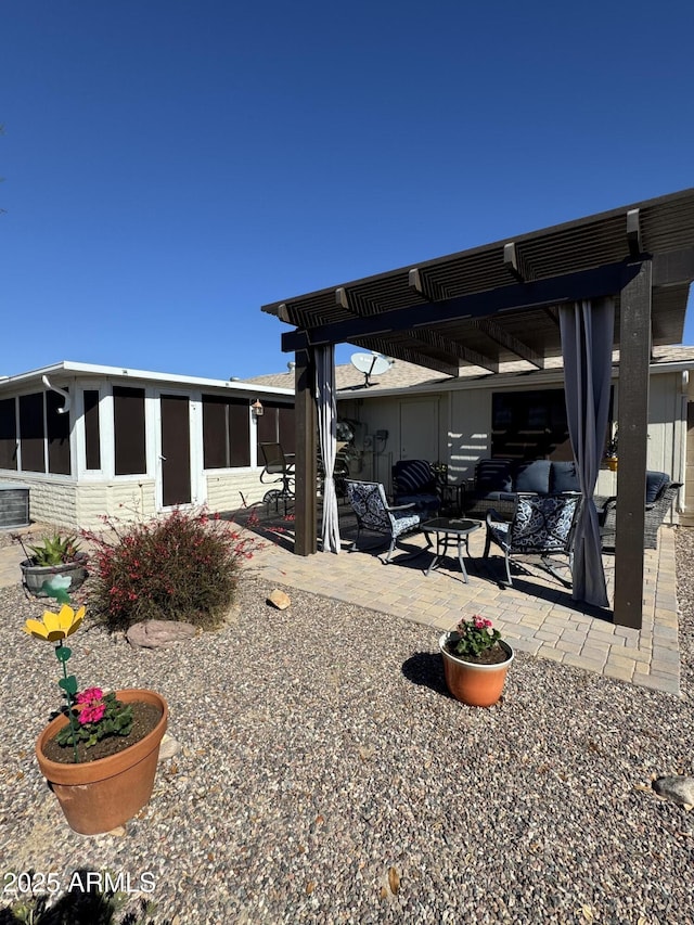 exterior space with a patio