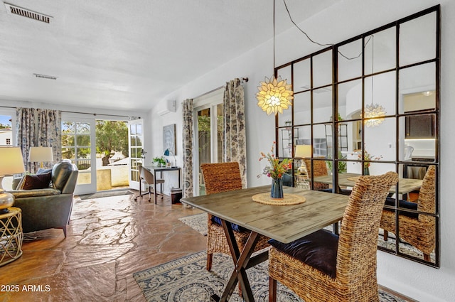 interior space with french doors