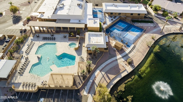 birds eye view of property