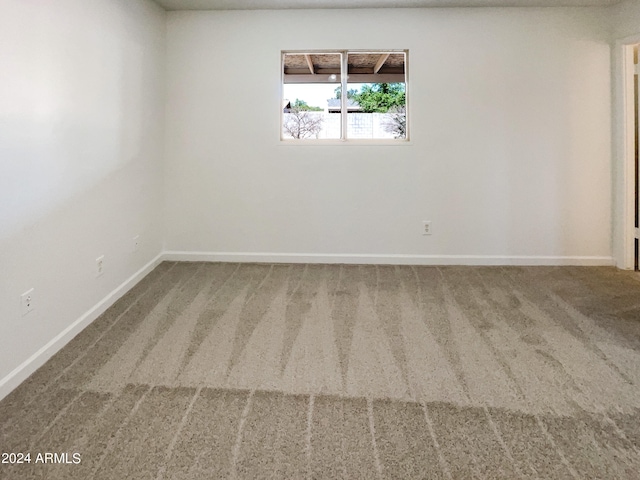 view of carpeted empty room