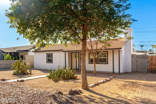 view of ranch-style home