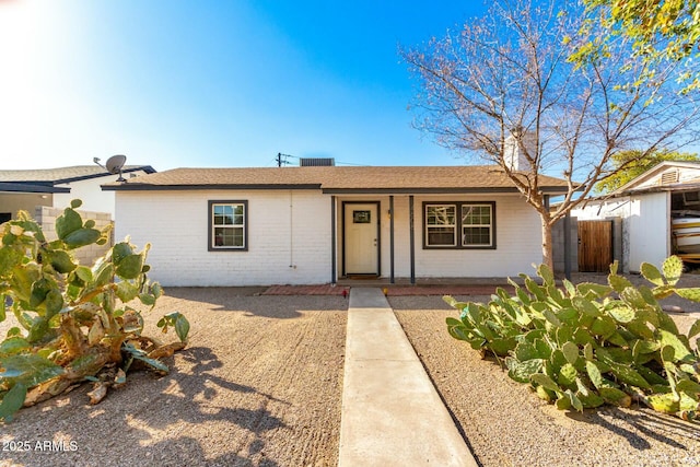 view of ranch-style home