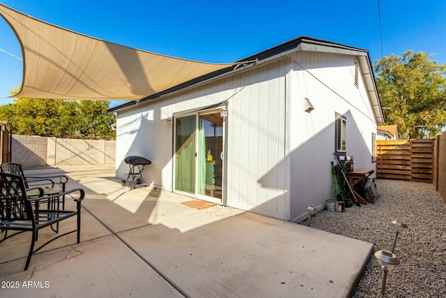 rear view of property with a patio