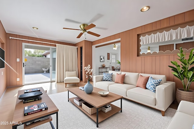 2145 W Cholla St, Phoenix, AZ 85029 - living area with ceiling fan