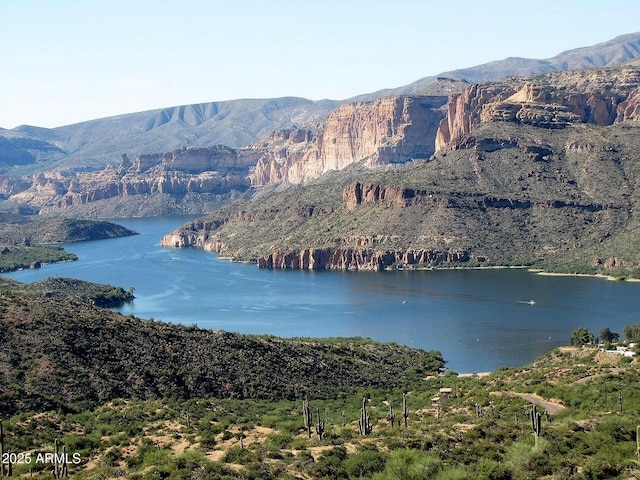 property view of water with a mountain view