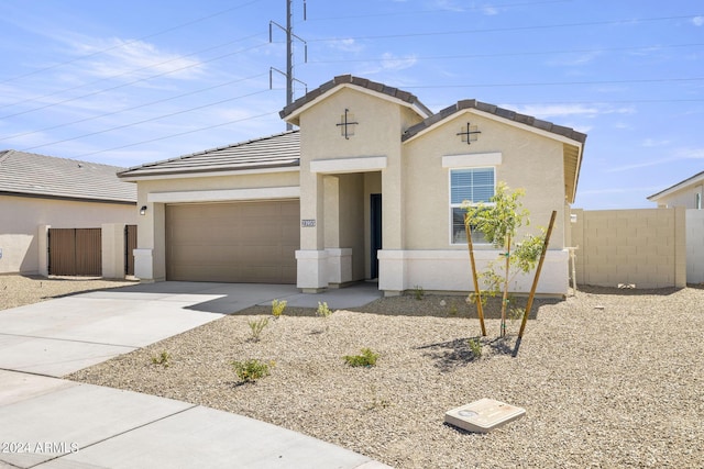 view of front of house featuring a garage