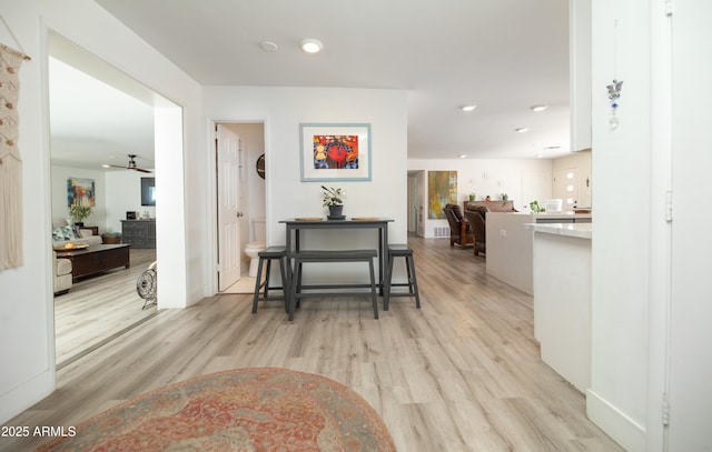 2320 E Mulberry Dr, Phoenix, AZ 85016 - hall with recessed lighting and light wood-style flooring