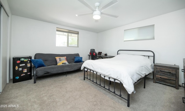 2320 E Mulberry Dr, Phoenix, AZ 85016 - bedroom featuring carpet flooring and a ceiling fan
