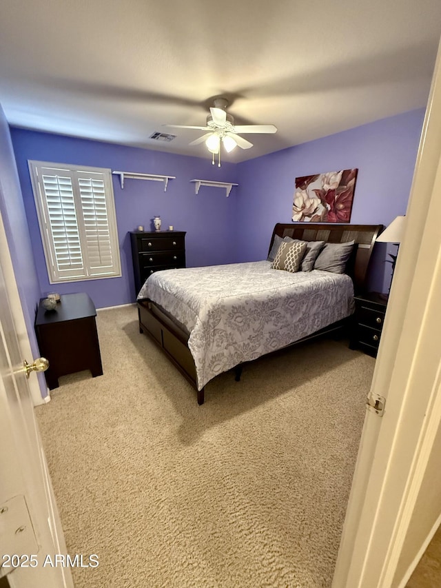 3891 E Simpson Rd, Gilbert, AZ 85297 - bedroom featuring carpet flooring and a ceiling fan