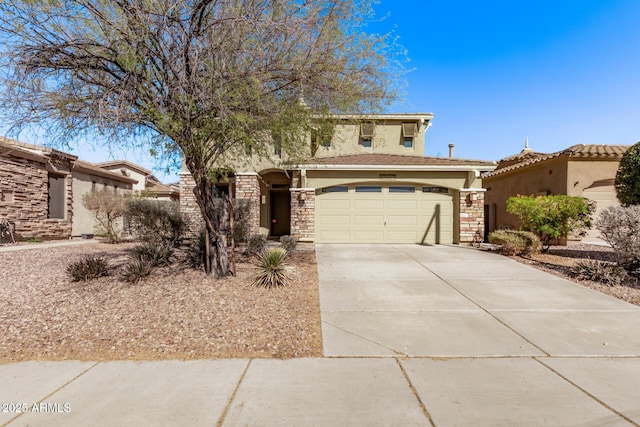 view of front of house featuring a garage