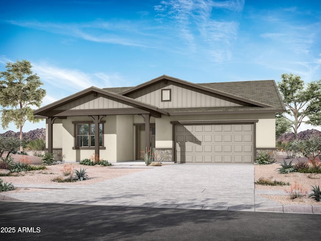 view of front of home featuring a garage